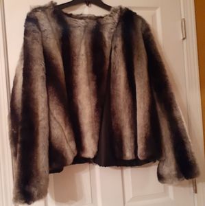 Faux mink jacket